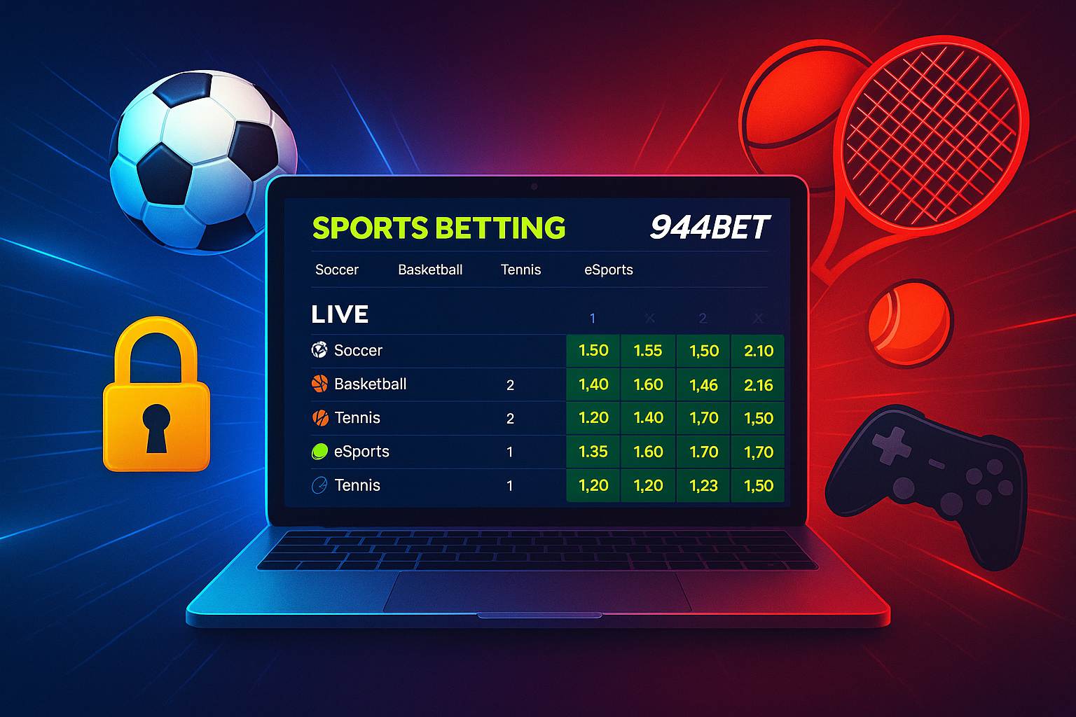 Aposte em apostas esportivas no cassino online 944BET