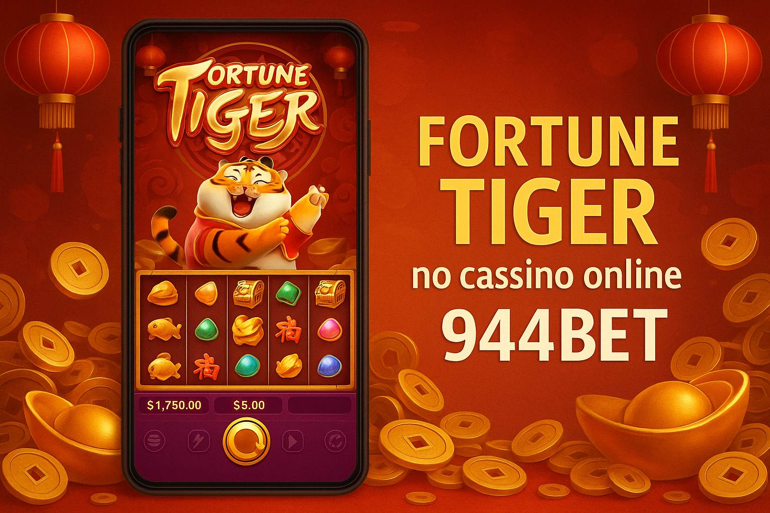Fortune Tiger é um jogo imperdível no 944BET Casino